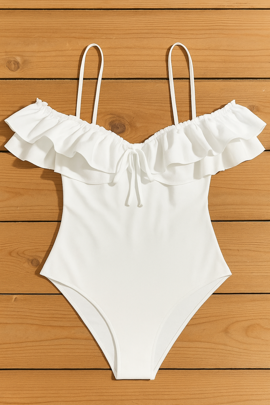 White Ruffle Paradise (One Piece) Swimsuit