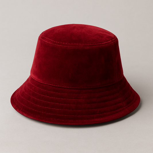Velvet Bucket Hat (Satin Lined)